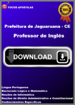 Apostila Professor de Inglês Jaguaruana CE, concurso 2024 PDF download