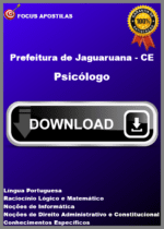 Apostila Psicólogo Jaguaruana CE, concurso 2024 PDF download