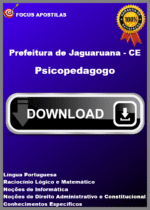 Apostila Psicopedagogo Jaguaruana CE, concurso 2024 PDF download